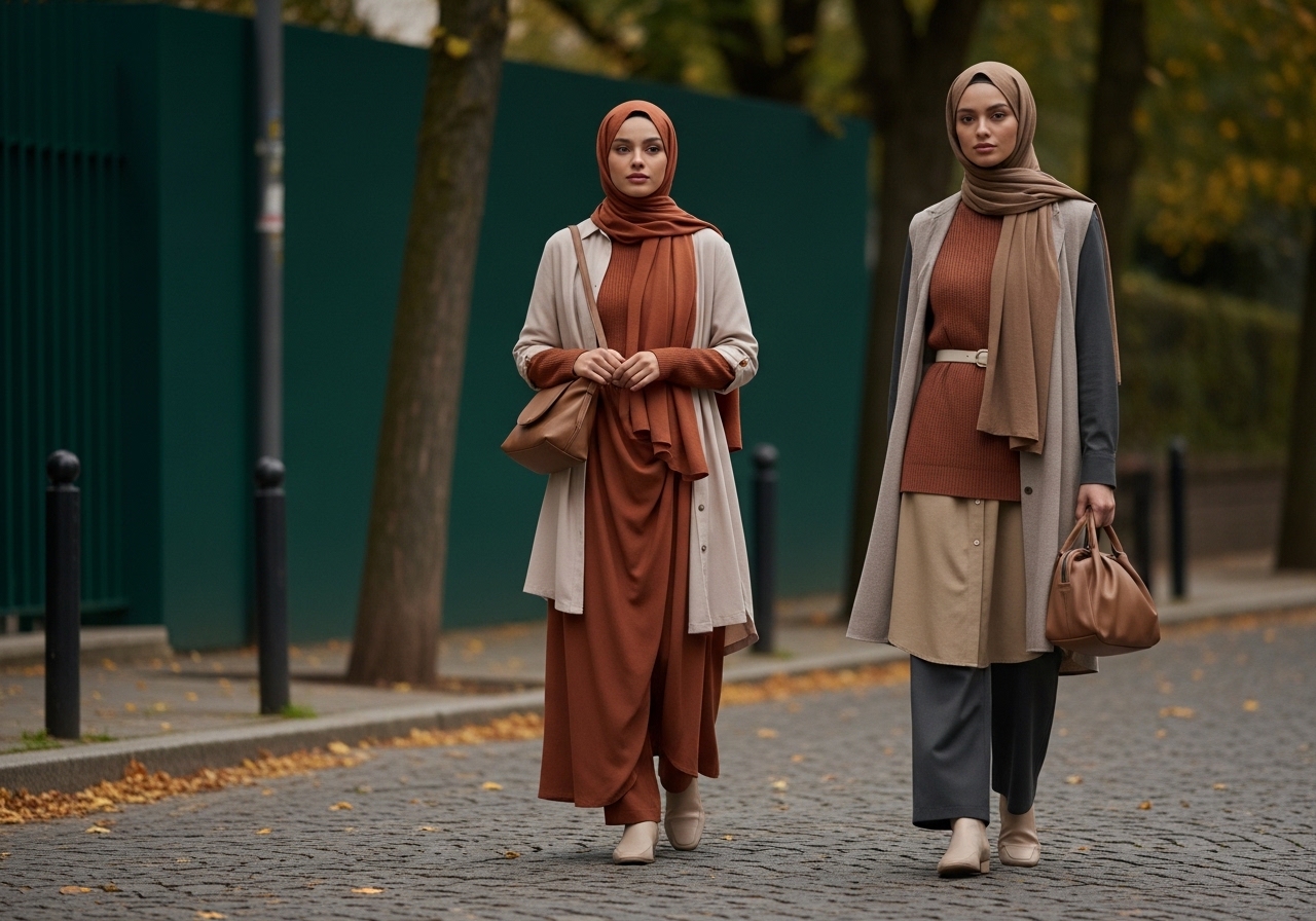 Tesettür Modasında Sonbahar: Doğal Tonlar, Zarif Katmanlar